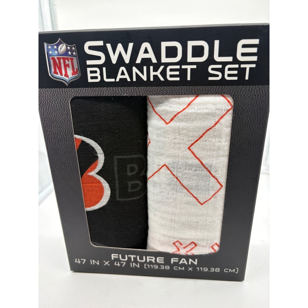 NFL Cincinnati Bengals Home & Away Baby Blanket 2-pack